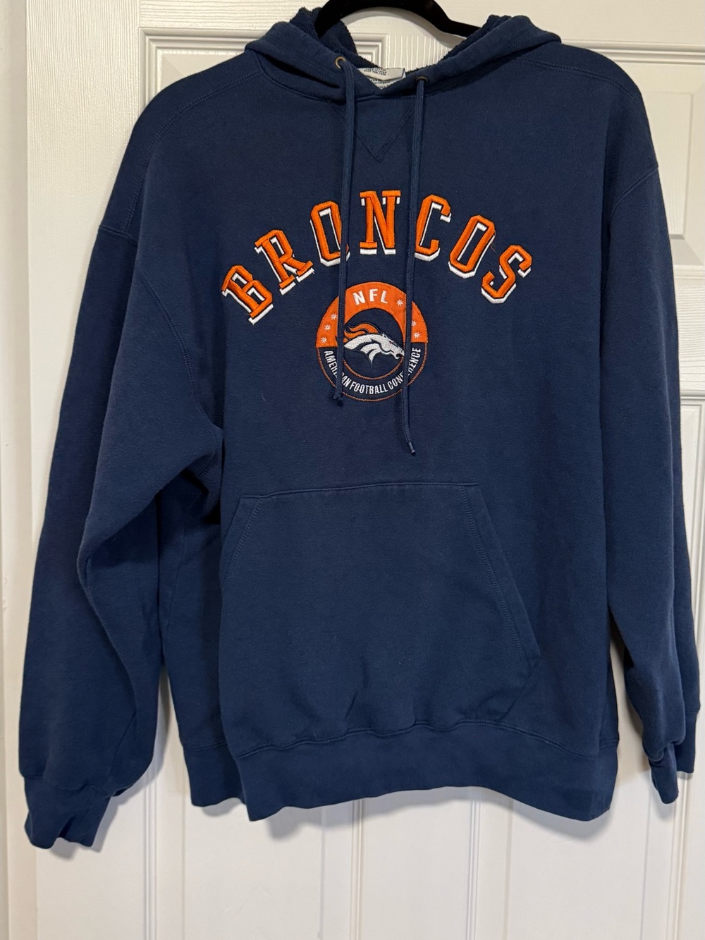 Vintage Broncos Hoodie Sz L